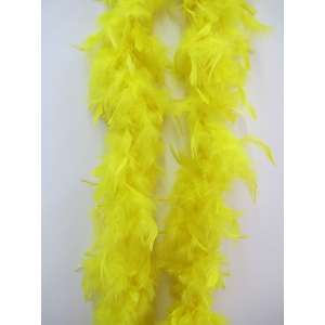 Yellow Feather Boa - Costume Accessories